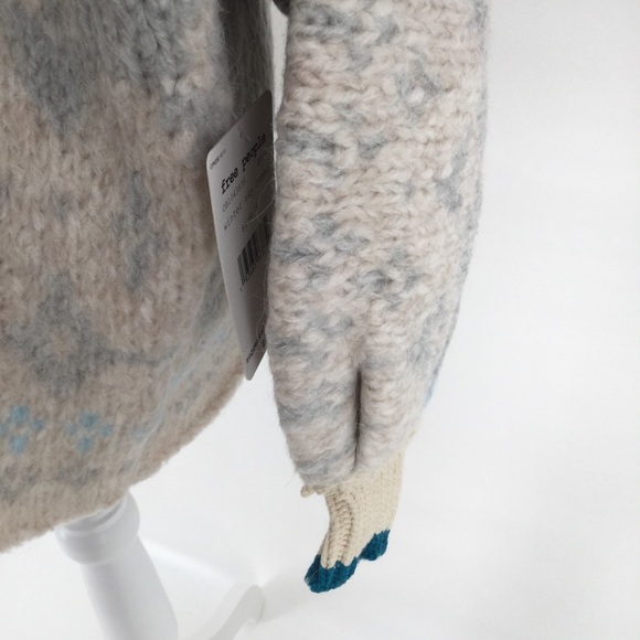 FREE PEOPLE Winter Wonderland Sweater Cardigan NWT - Picture 6 of 13